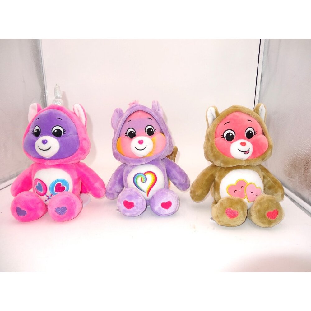 Care Bear Plush Share Bear Pink Unicorn Hoodie 12"‎ 2021 Love a Lot Togetherness